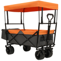 480 lb Collapsible Wagon with Canopy, Mosquito Net & 7in Wheels – image 1