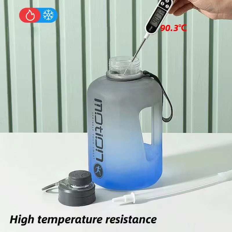 2.4 L Sports Water Bottle with Straw and Volume Markings – image 6