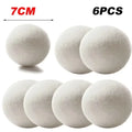 Wool Dryer Balls - 6 Pack XL 7cm Reusable Fabric Softener