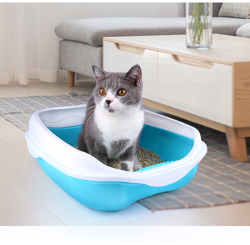 Semi-Enclosed Splash-Proof Cat Litter Box – image 3