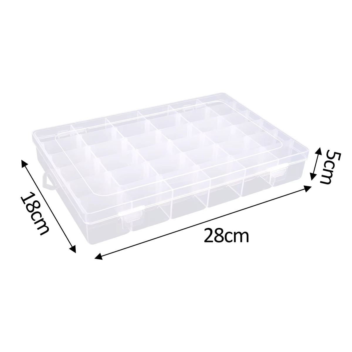 Thread Spool Storage Box with Adjustable Dividers, 24 or 36 Grids – image 7