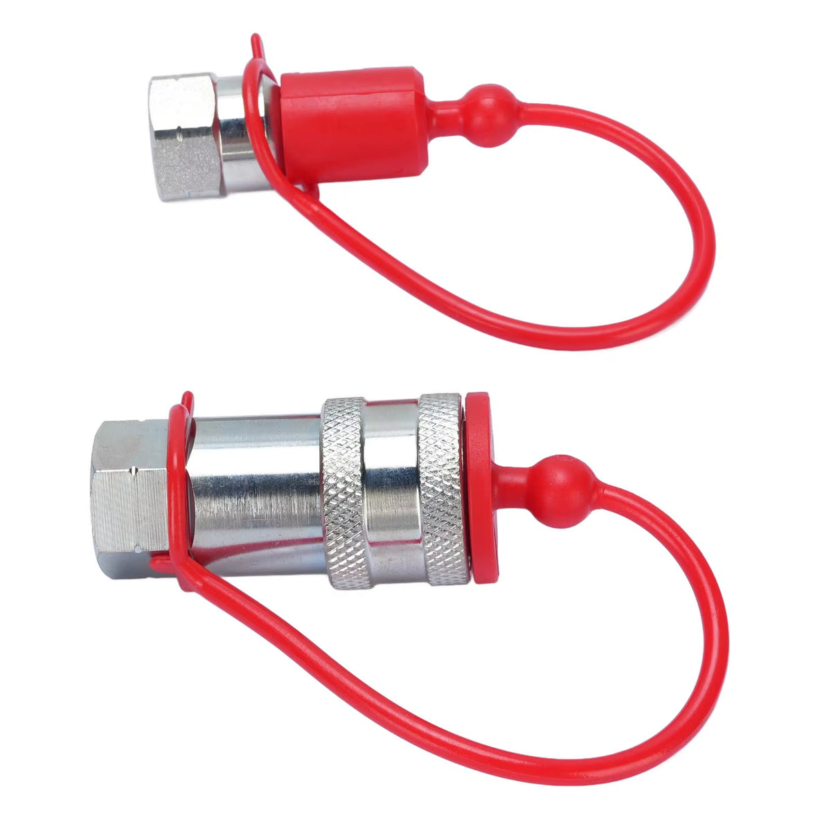 Tractor Hydraulic Quick Coupler Set, 1/4 in NPT ISO-A, 2 Pack – image 2