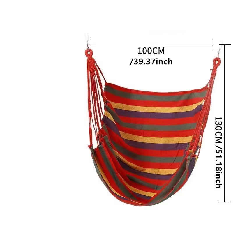 Thick Canvas Camping Hammock - Anti-Rollover – image 3