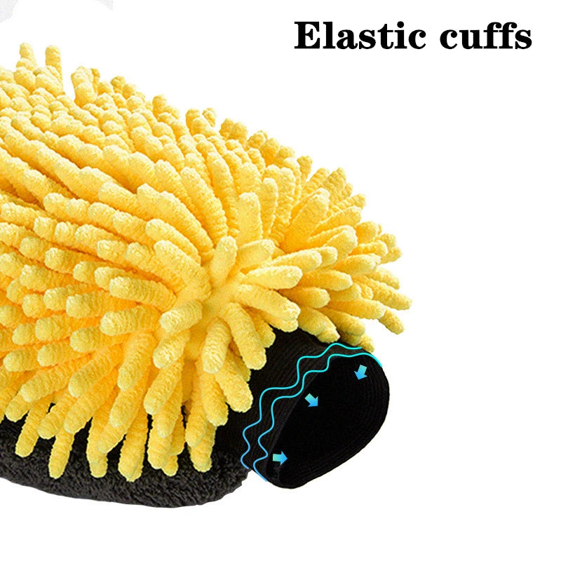 Car Wash Mitt - Microfiber Double-Sided Wash Glove, Scratch-Free – image 4