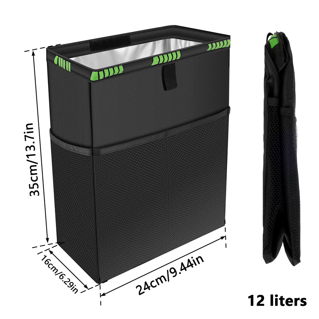 Leak-Proof Car Trash Can with Tissue Holder – image 4