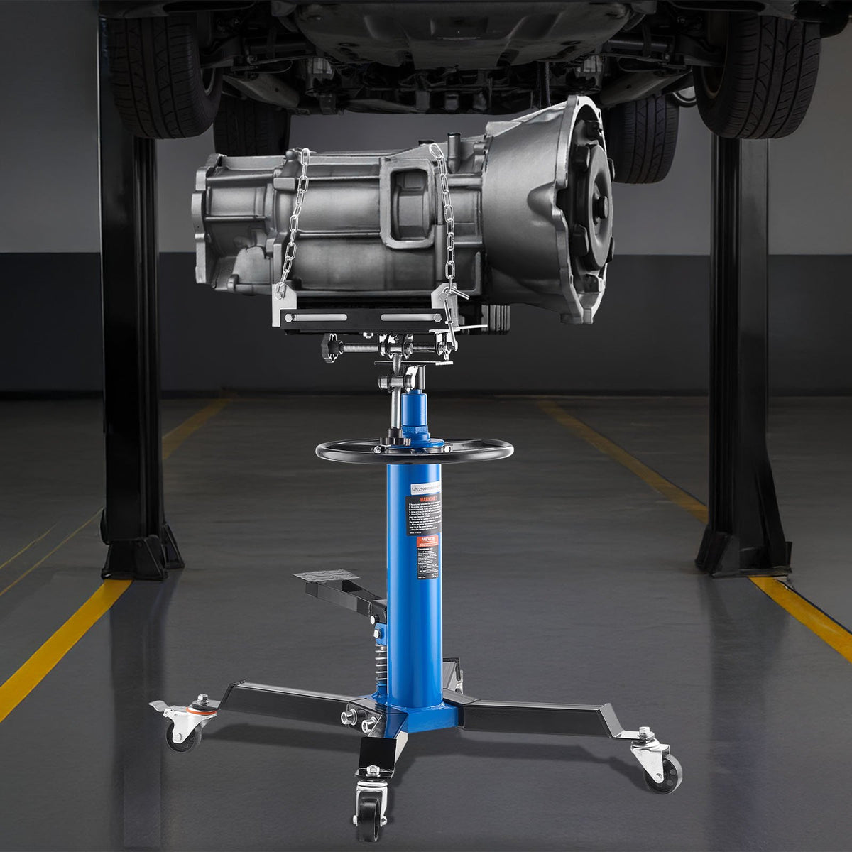 Transmission Jack Hydraulic 2-Stage Telescoping with Foot Pedal – image 2
