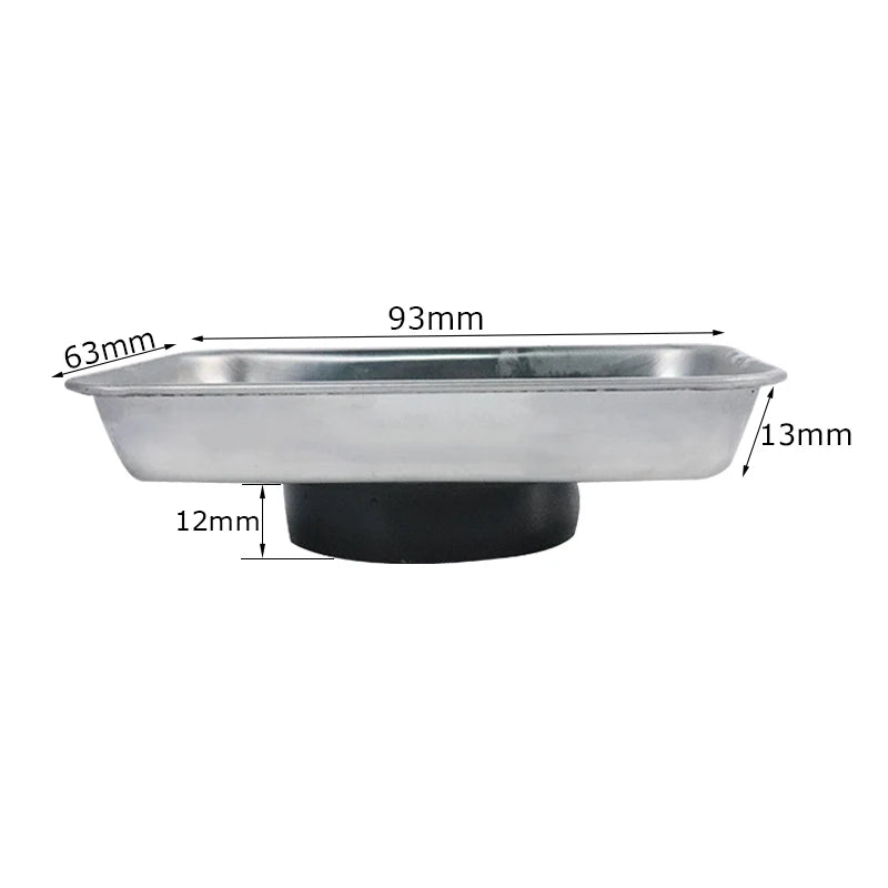 Magnetic Parts Tray Square Stainless Steel for Nuts, Bolts & Screws – image 2