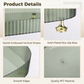 Makeup Organizer Tray, Slanted Green Vanity Tray with Gold Feet