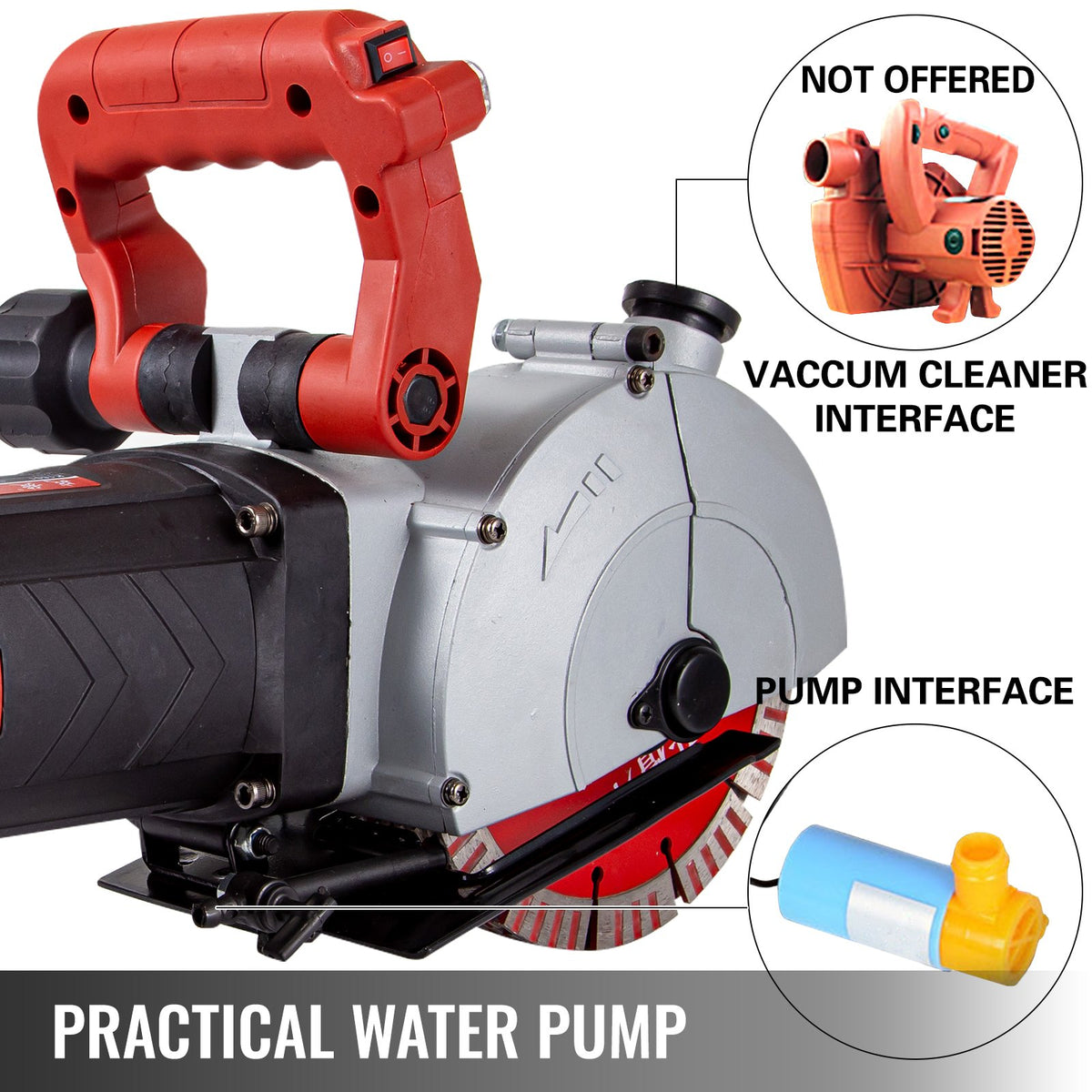 Wall Chaser 4800W Groove Cutter, 1.5 in Width, 2 in Depth – image 4