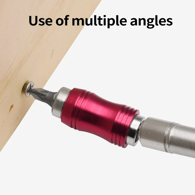 Magnetic Drill Bit Extension Guide - 1/4 Inch Hex Quick Change Screw Guide