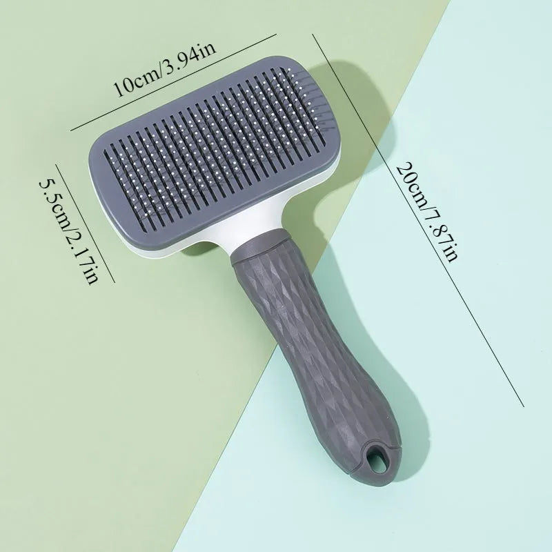 Self-Cleaning Slicker Brush - Round-Tip Pins for Dogs & Cats – image 2