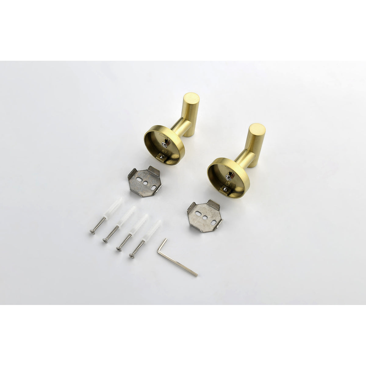 6-Piece Stainless Steel Bathroom Hardware Set, Brushed Gold – image 4