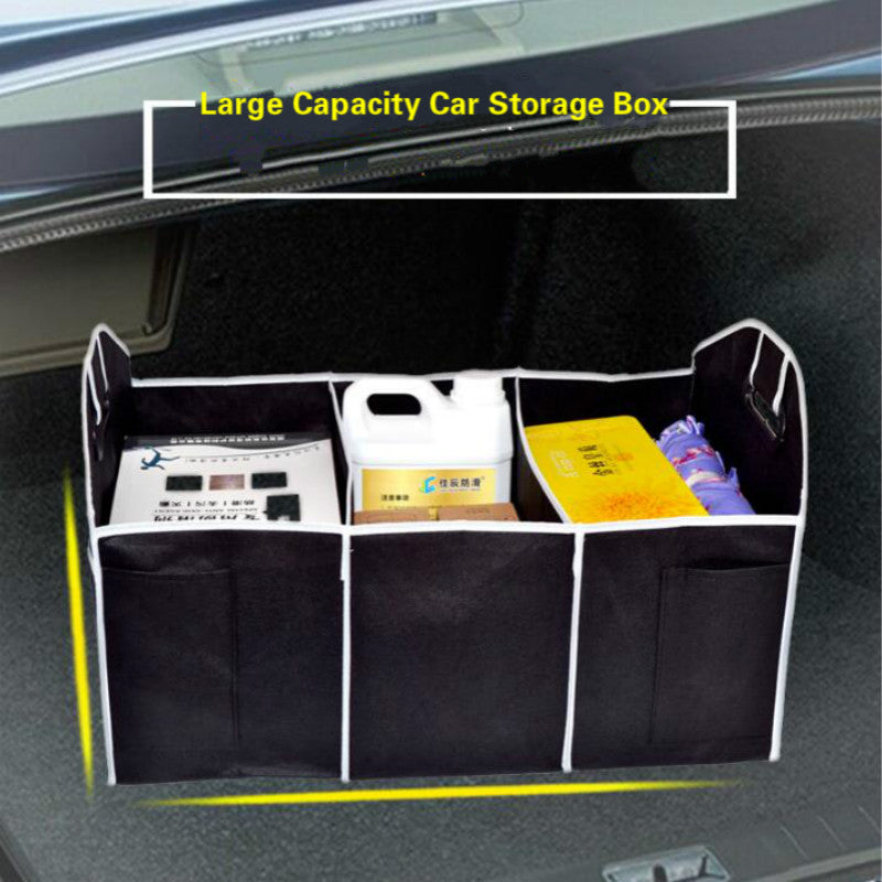 Car Trunk Storage Box, Foldable 45L Felt Organizer – image 3
