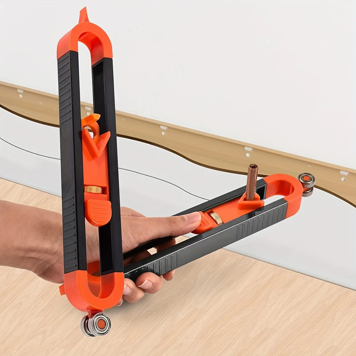 Contour Gauge Profile Tool - Precise Shape Duplicator for Woodworking & Flooring