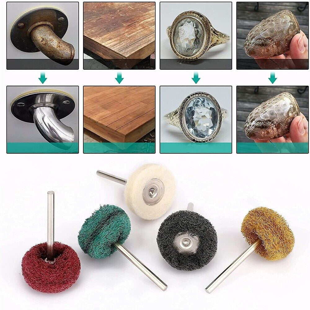 Rotary Tool Polishing Wheel Kit, 50 Pieces, 5 Grits – image 3