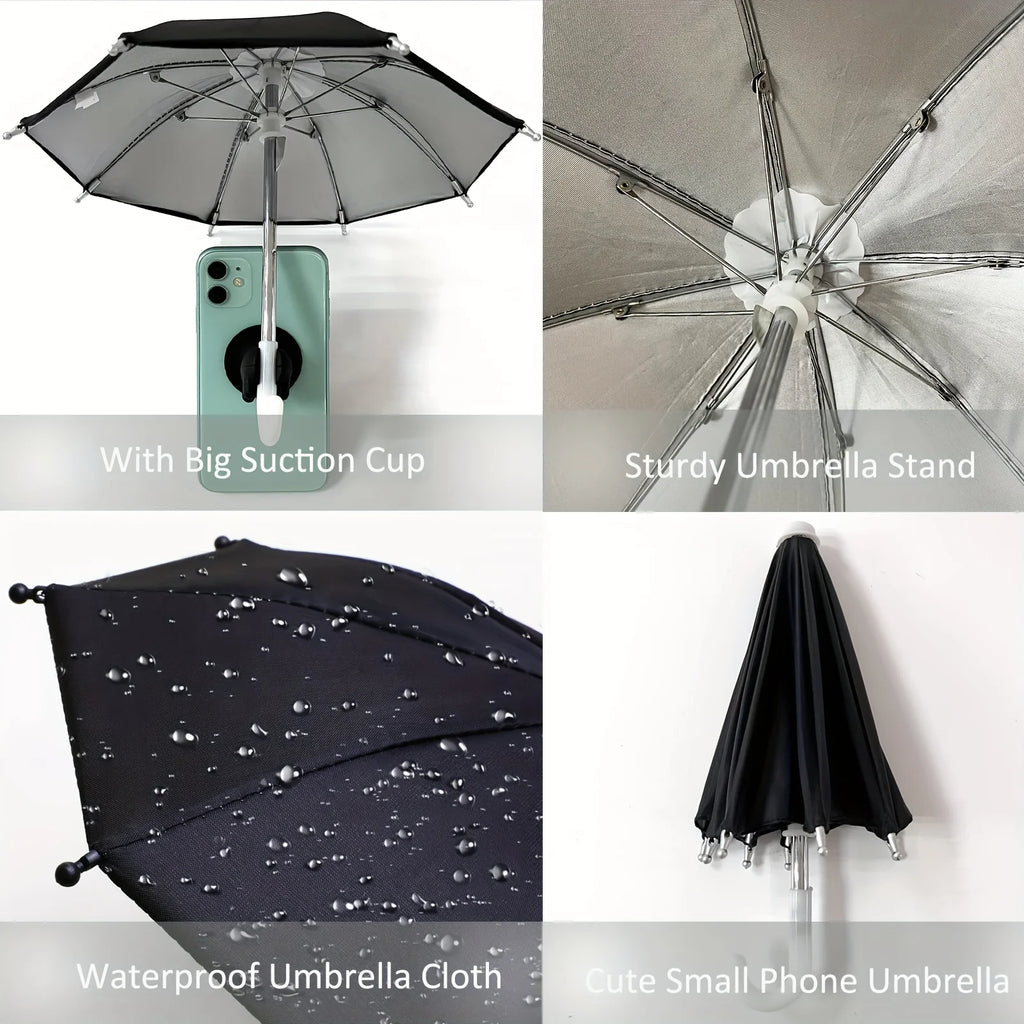 Mini Umbrella Phone Stand – Cute Universal Desk Holder – image 7