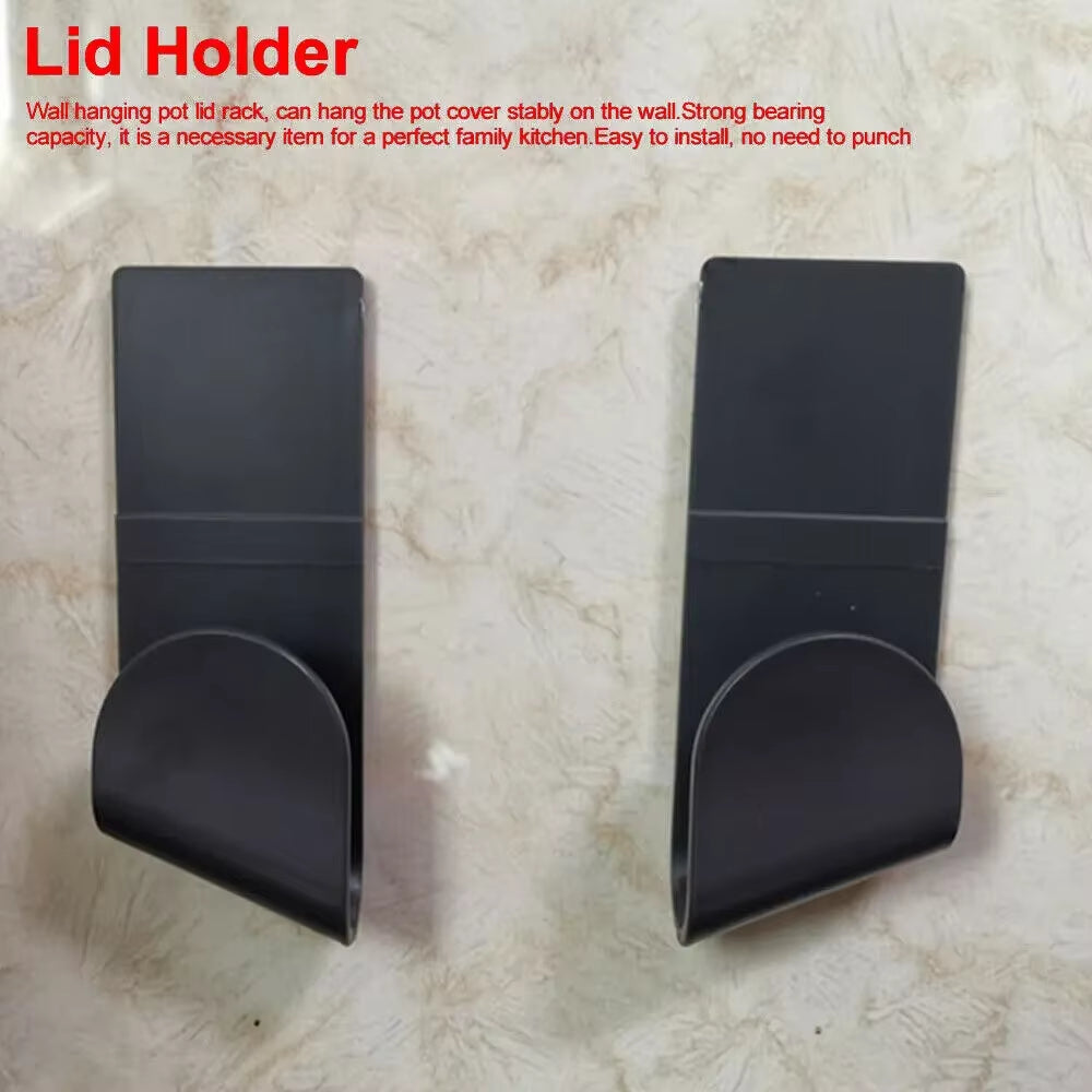 Wall-Mounted Pot Lid Holders - Adhesive, Set of 6 – image 5