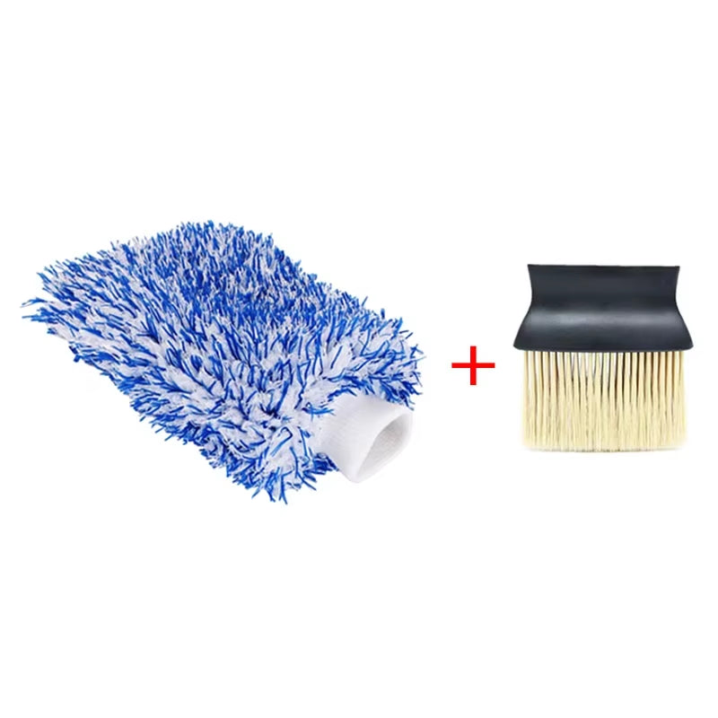 Plush Microfiber Car Wash Mitt - Thick Scratch-Free Wash Glove – image 10