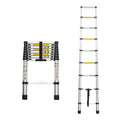 Telescoping Ladder 8.5 ft, Aluminum Extension Ladder 300 lb