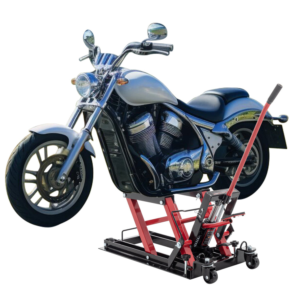 Motorcycle Lift Jack – 1500 lb Hydraulic Pedal Lift Table, 4.5-15 in