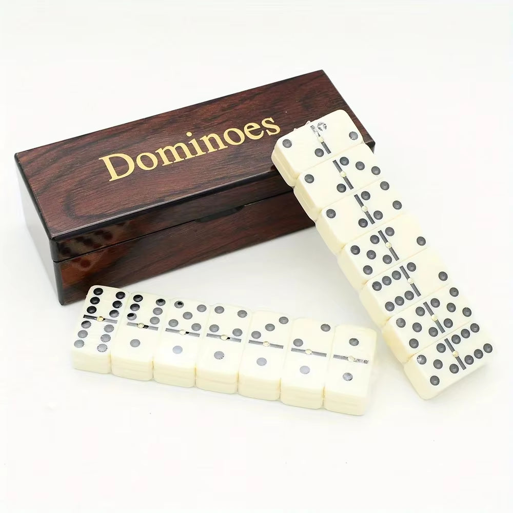 Dominoes Set Double Six in Wooden Box, 28 Pieces – image 5