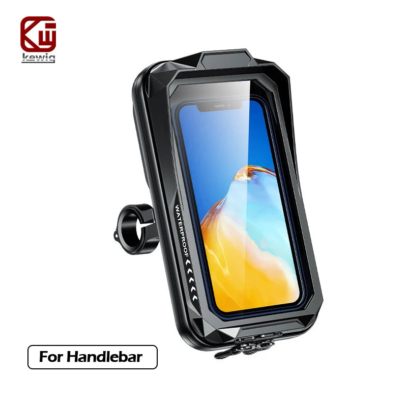 Waterproof Motorcycle Phone Holder with Sun Visor – image 1