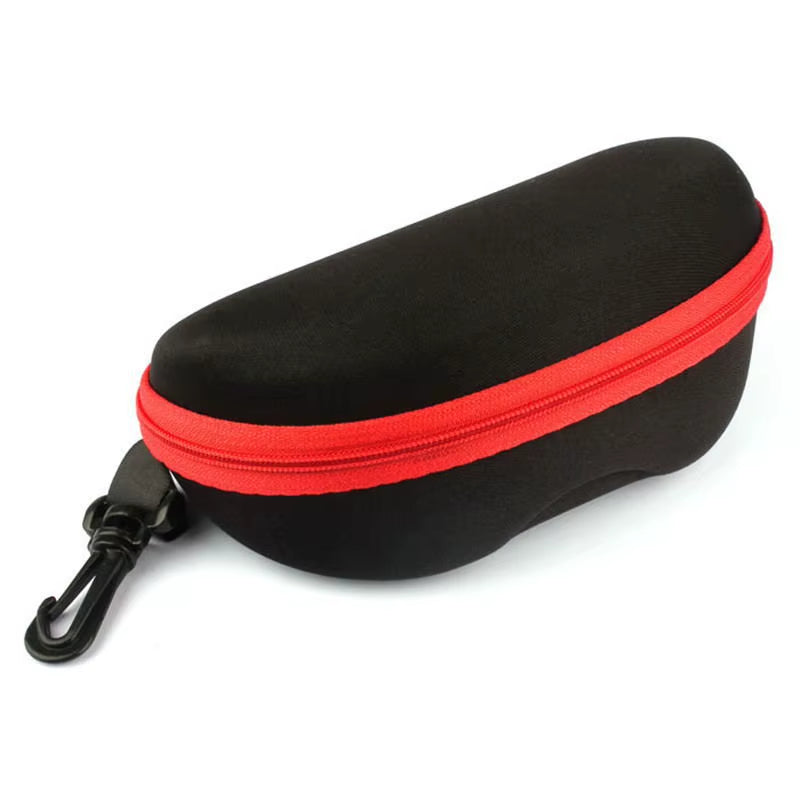 Sunglasses Case, Hard EVA Zipper Glasses Case in Black – image 5