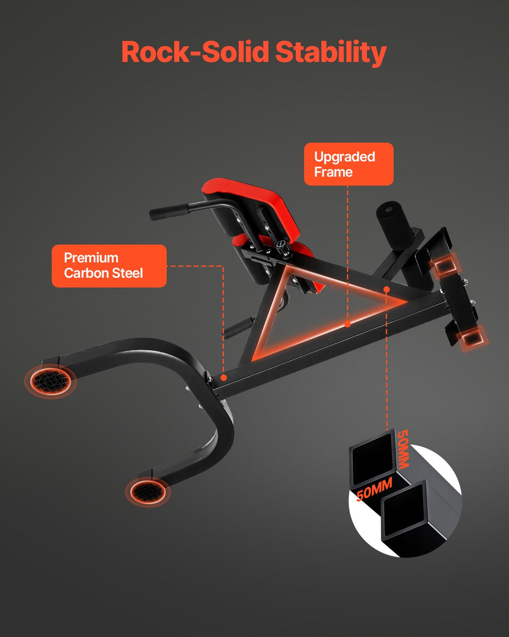 Adjustable Roman Chair Hyperextension Bench, 300 lb Capacity – image 5