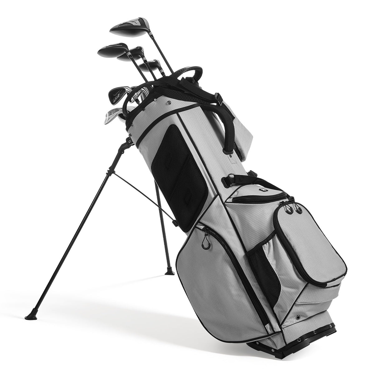 2-in-1 Golf Cart Bag With 14-Way Divider, Stand Legs and Rain Hood – image 1