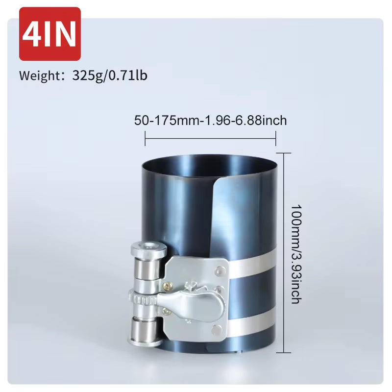 Piston Ring Compressor – Ratchet Band Tool, 3, 4 or 6 in – image 8