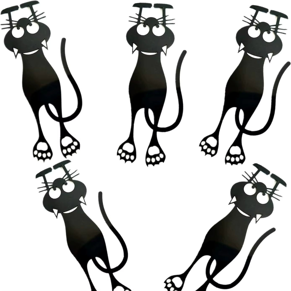 Black Cat Acrylic Bookmark - Hollow Kitten Page Marker – image 8