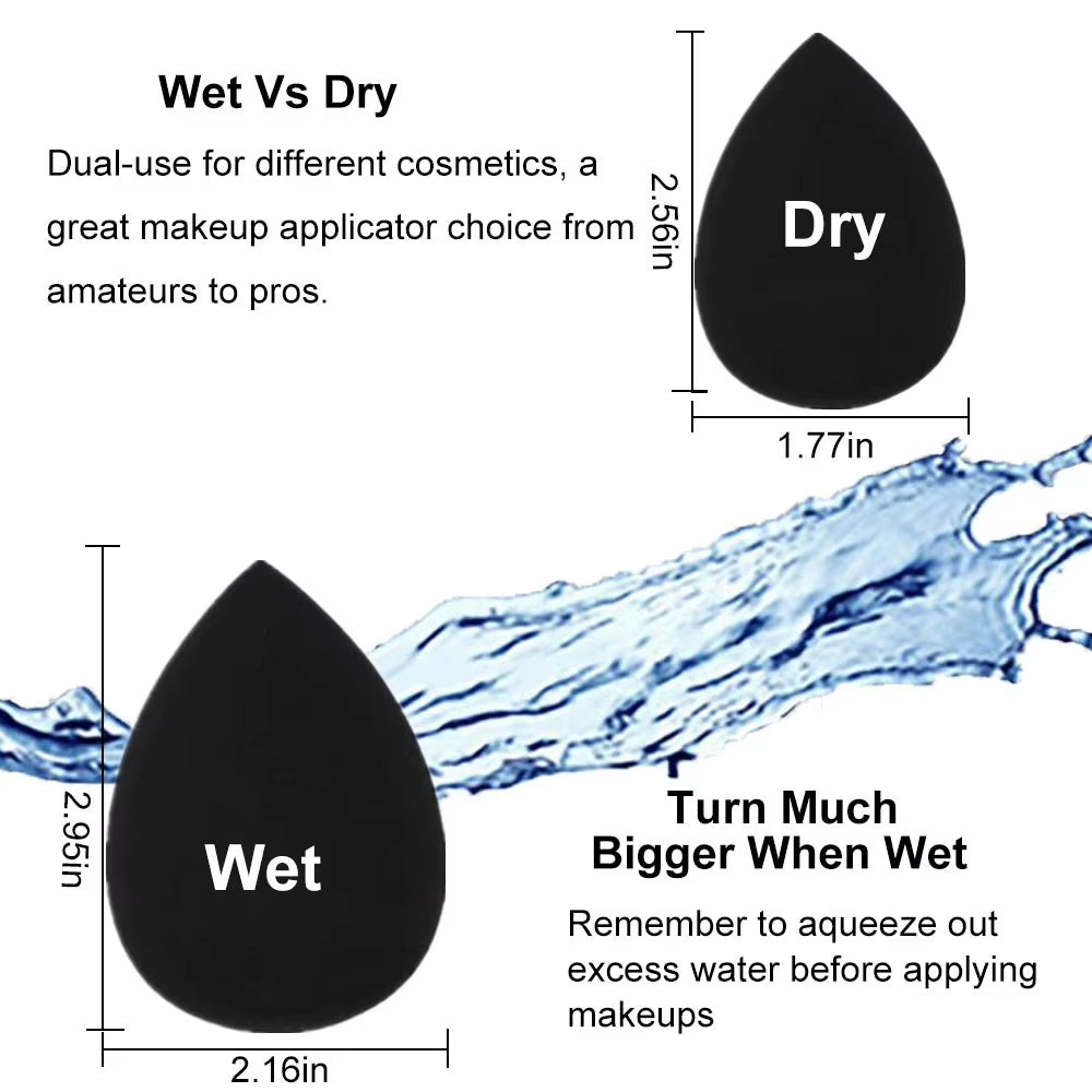 Black Makeup Blender Sponge – image 2