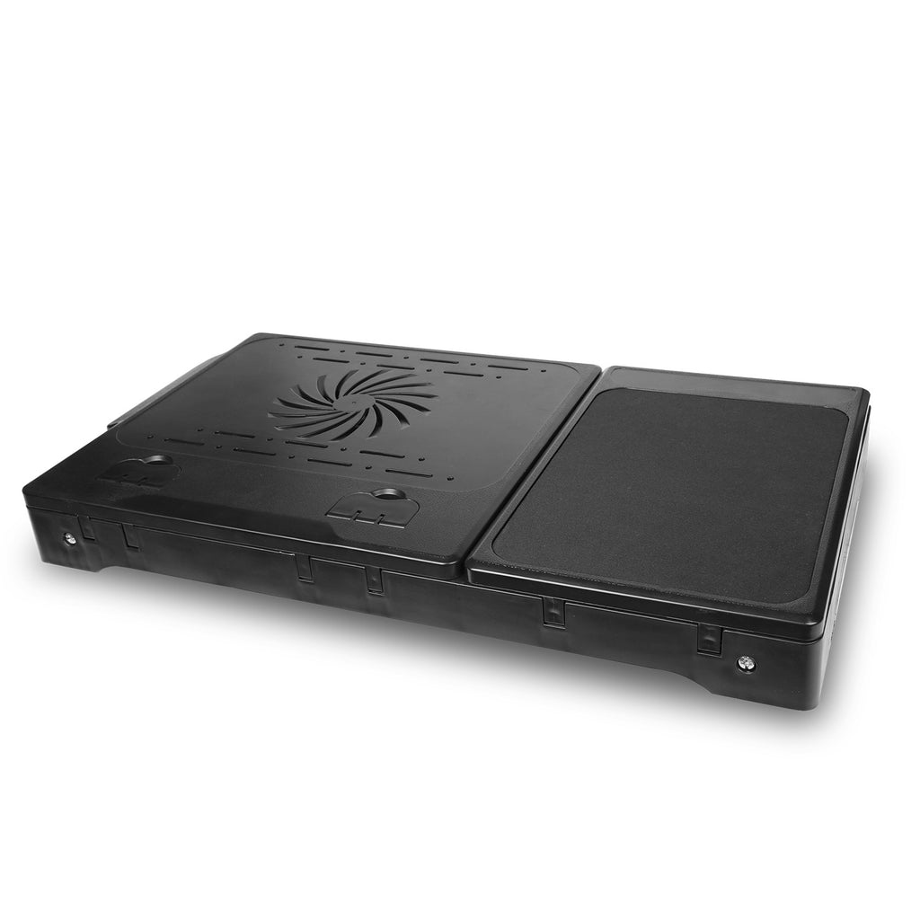 Foldable Laptop Bed Tray with Cooling Fan, LED Light and USB Ports – image 7