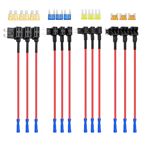 Add-a-Circuit Fuse Tap Kit – 4 Fuse Types, 12V/24V