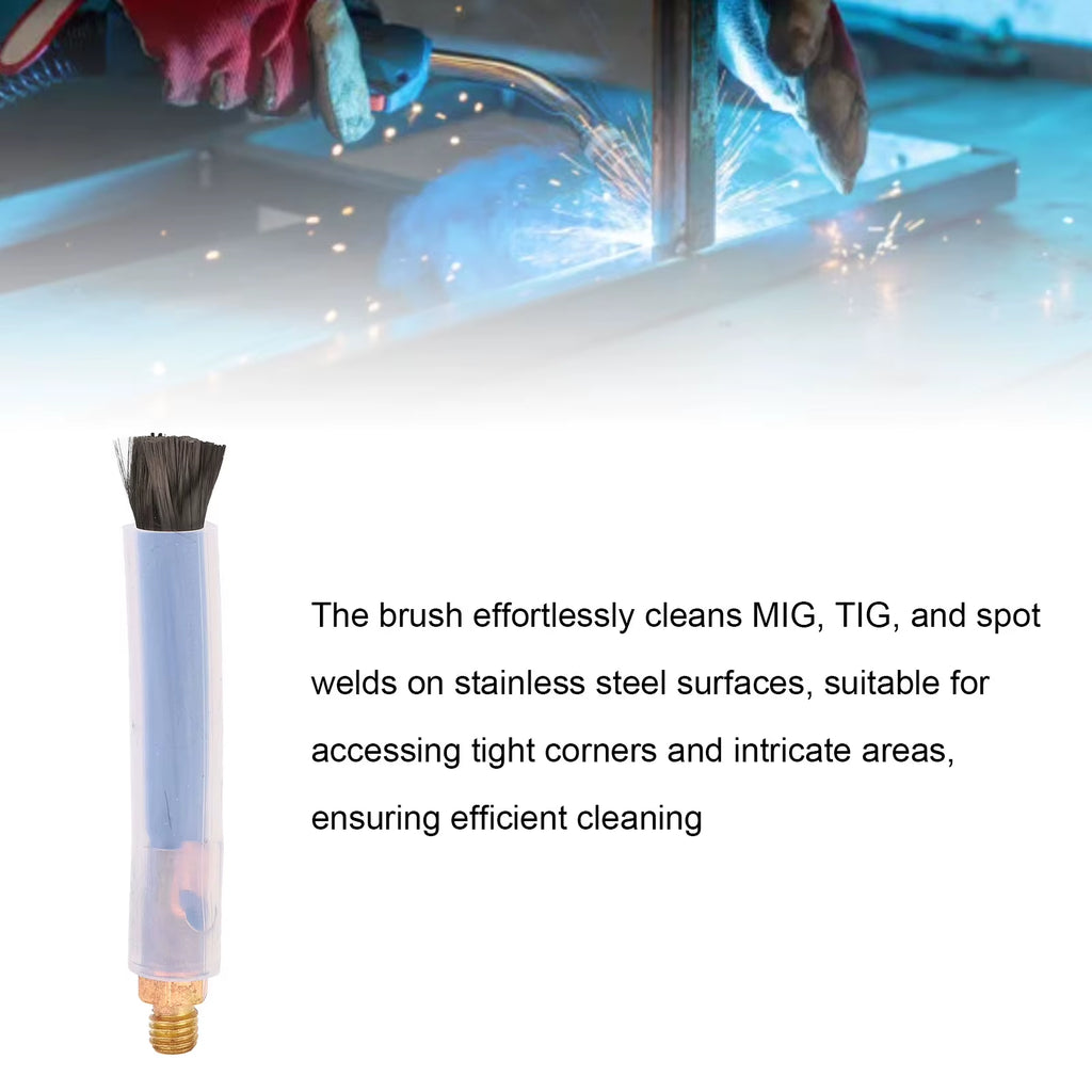 Welding Weld Bead Cleaning Brushes 5-Pack, Brass Head M6 or M8 – image 3
