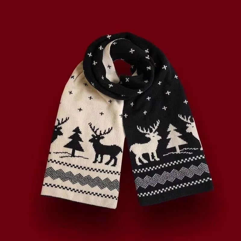 Christmas Tree Knit Scarf – Soft Faux Cashmere Winter Scarf – image 7
