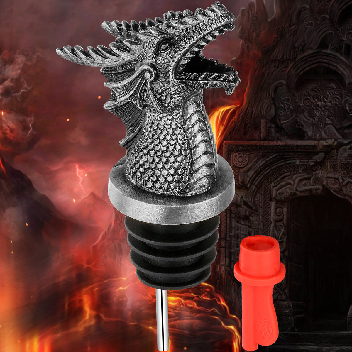 Faucet Bottle Stopper & Pourer – Zinc Alloy Wine Dispenser – image 8