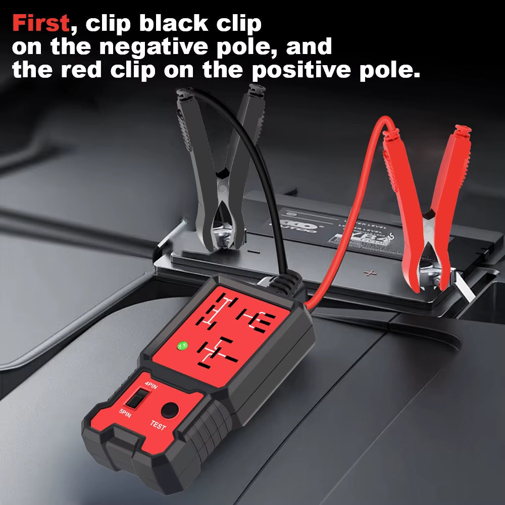 Automotive Relay Tester 12V, Quick Pass/Fail Circuit Checker Tool