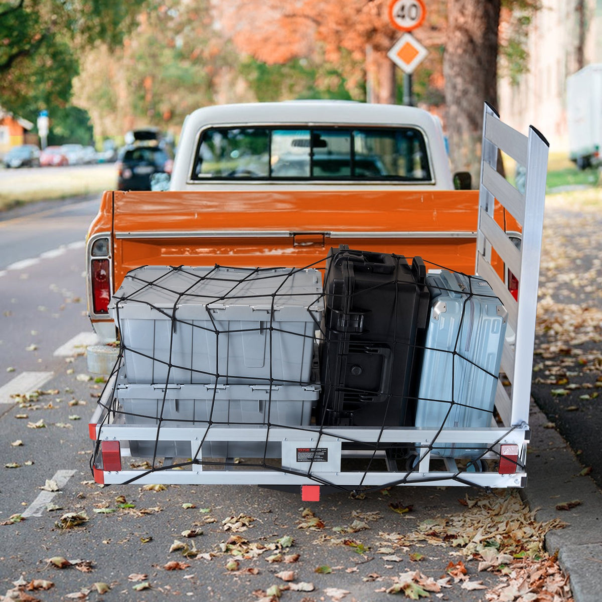 Hitch Cargo Carrier Aluminum 500 lb with Folding Ramp, 2 in Receiver – image 2