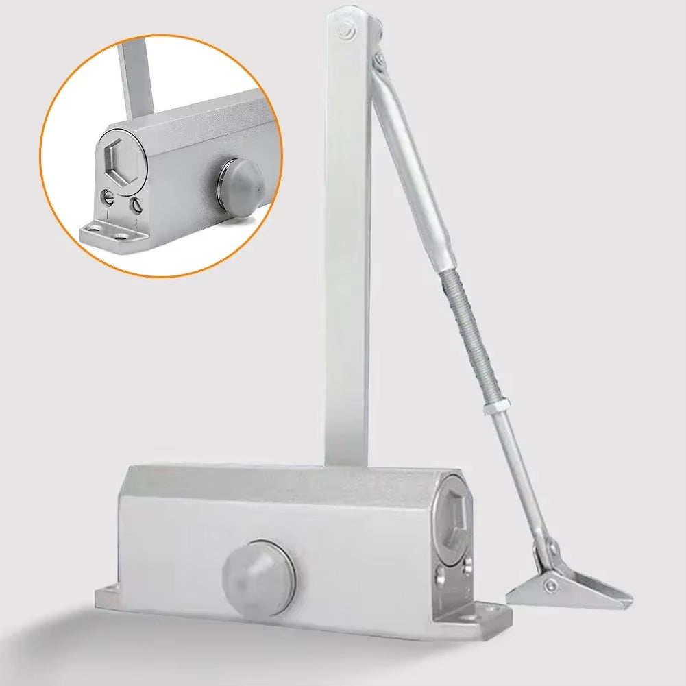 Hydraulic Automatic Door Closer for 88–132 lb Doors, Adjustable Speed – image 5