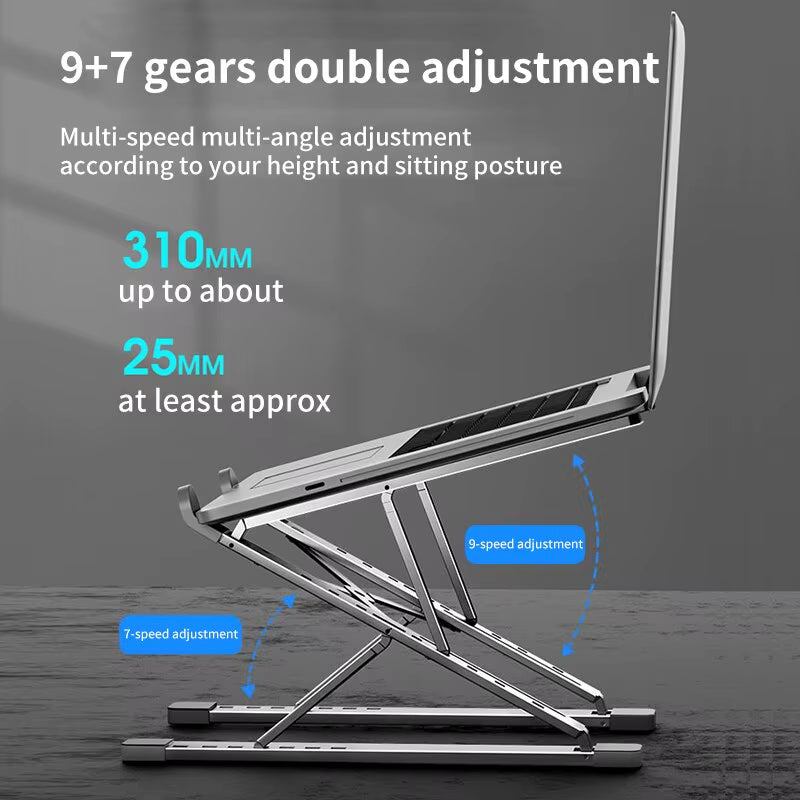 Aluminum Laptop Stand, Folding Height-Adjustable for 11-17 in – image 4