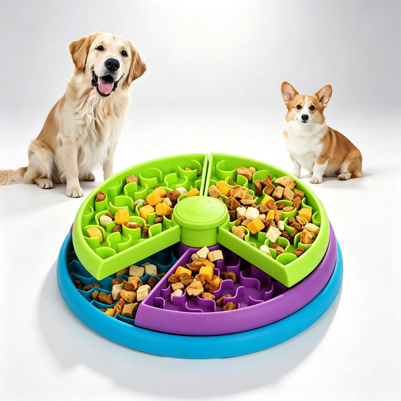 Dog Puzzle Feeder - 3-in-1 Rotating Lick Mat and Slow Feeder – image 2