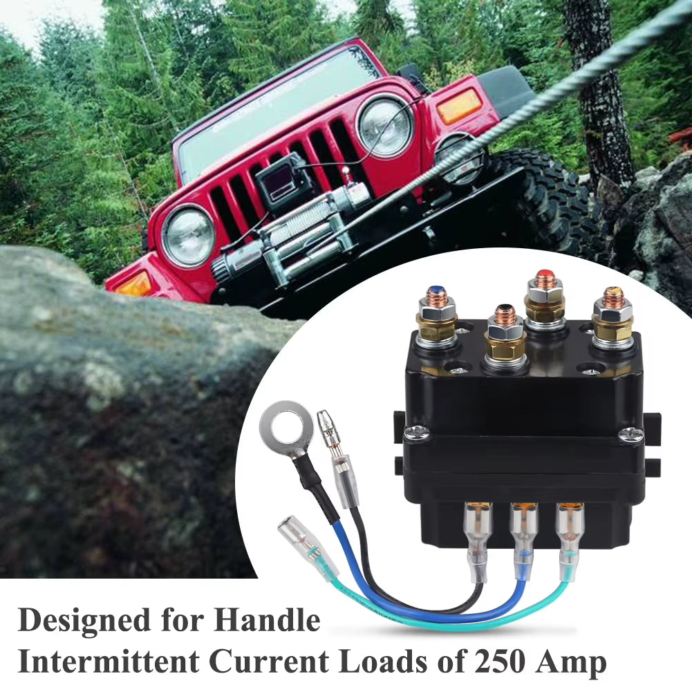 250A Winch Solenoid Relay Contactor for ATV & UTV Winches, 12V or 24V – image 3