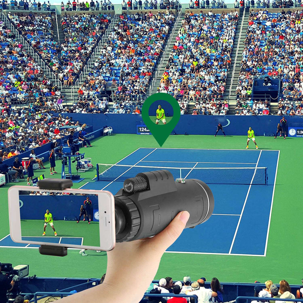 Monocular Telescope 40x40 with Phone Adapter and Tripod – image 4