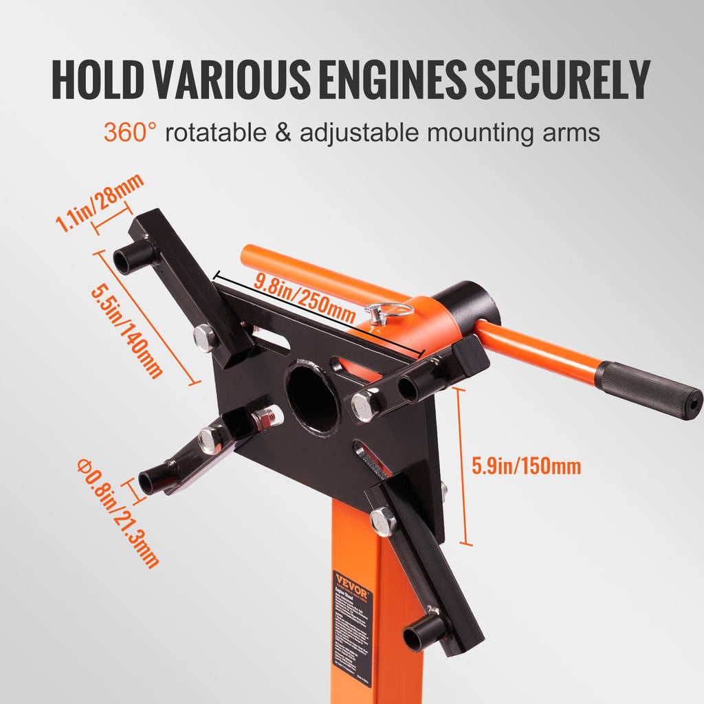 Rotating Engine Stand 1300 Lb With 360 Degree Head And 4 Casters – image 3