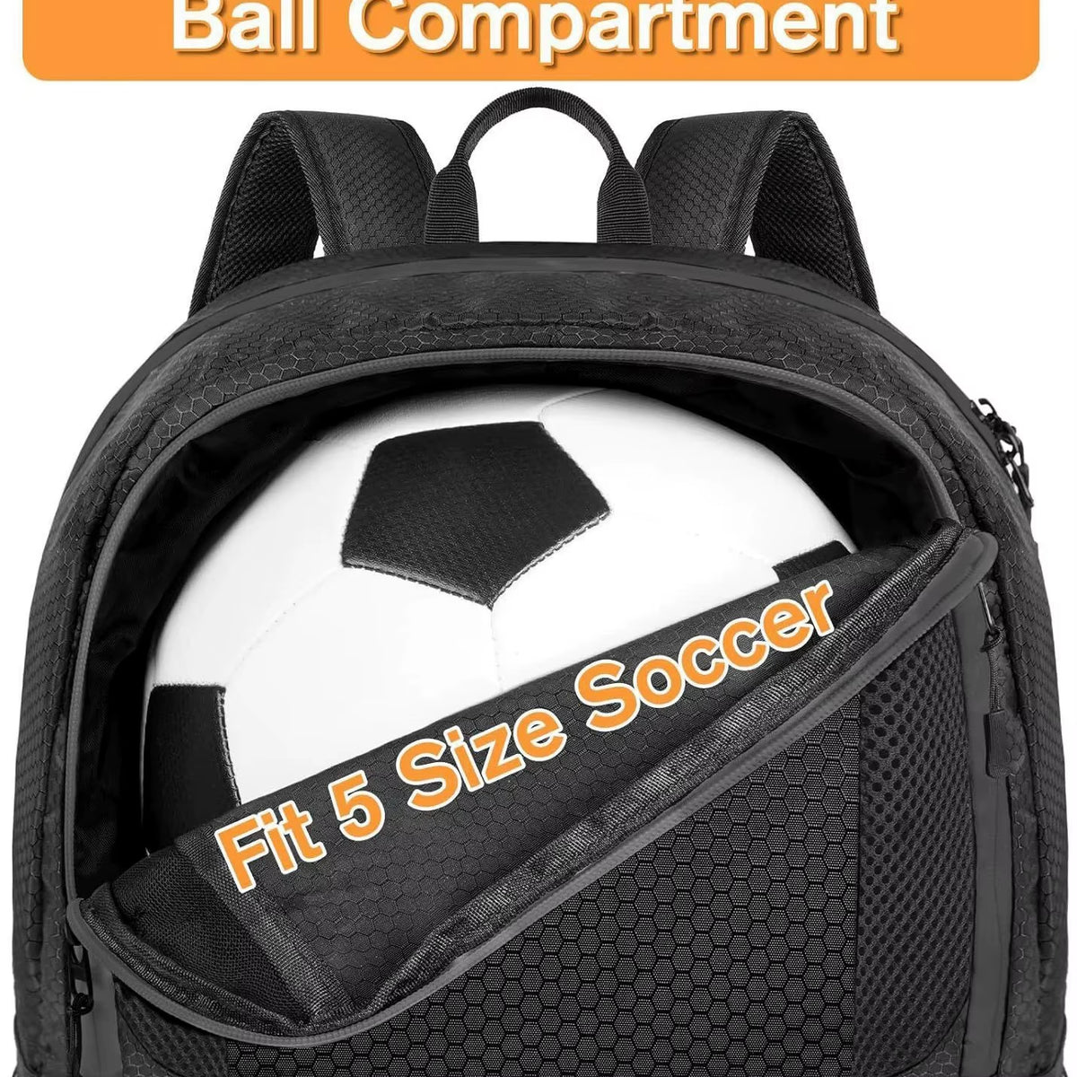 Waterproof Sports Ball Backpack for Football, Basketball, Volleyball – image 4