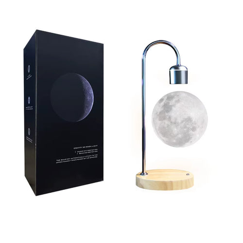 3D Floating Moon Lamp - Magnetic Levitation LED Night Light