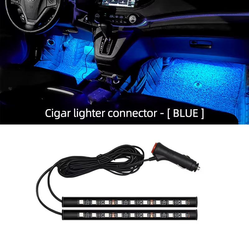 LED Car Footwell Light Strip - USB or 12V Interior Atmosphere Lamp – image 2