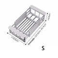 Expandable Sink Drain Basket – Stainless Steel Collapsible Dish Rack