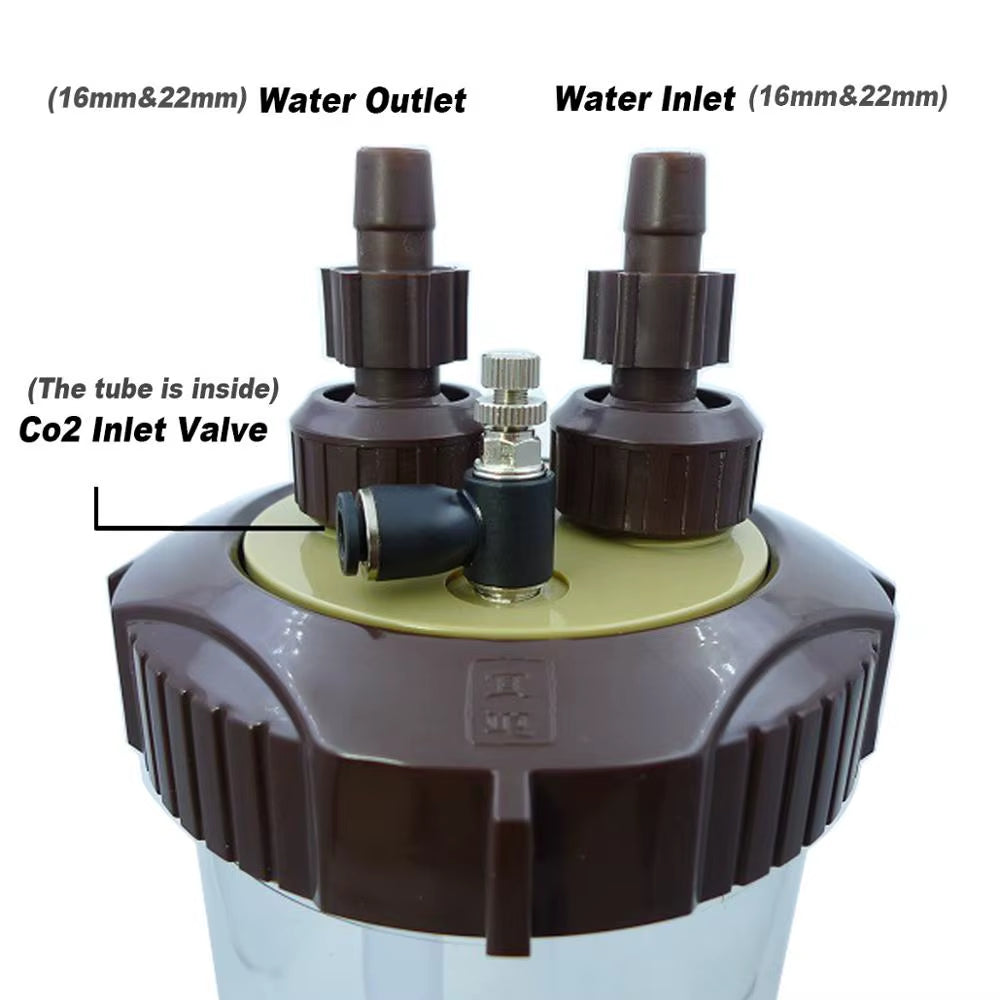 External CO2 Diffuser Reactor for Planted Aquariums, 2500 mL – image 3